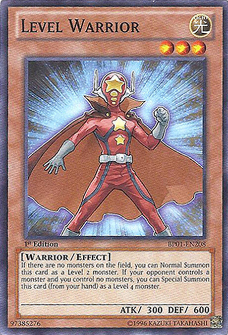 Level Warrior Starfoil Rare 1st Edition LP BP01-EN208
