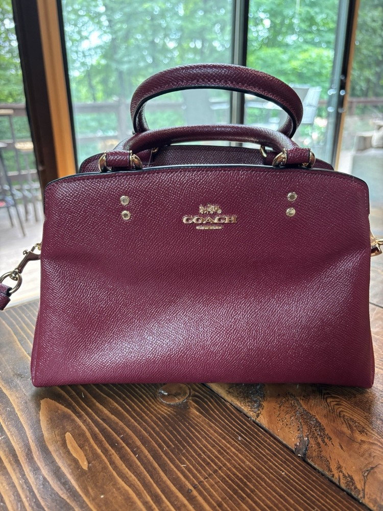 COACH Mini Lillie Carryall shoulder bag leather RED 91146