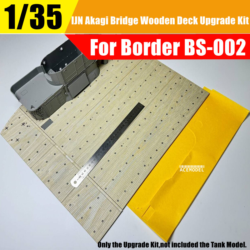1/35 IJN Akagi Bridge Wooden Deck+Masking Sheet Upgrade Kit for Border BS-002