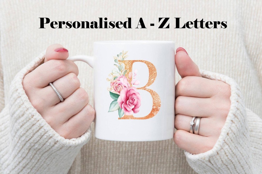 Letter & Name Mug 11oz Mug Tea Coffee Gifts For Everyone Cup