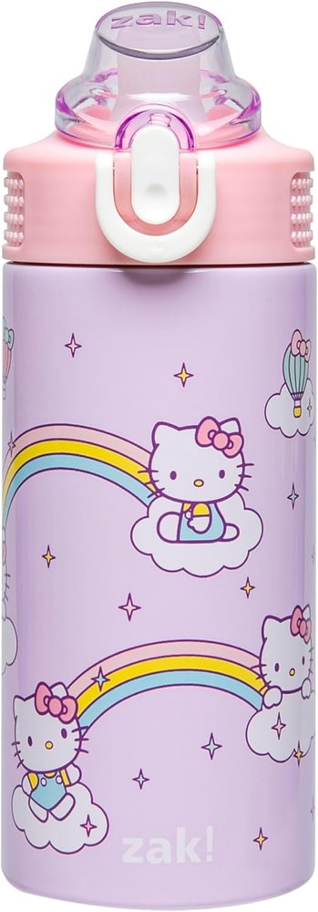 Sanrio Sage Kids Water Bottle for School or Travel, 14Oz Stainless Steel Water B
