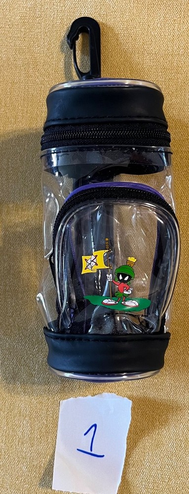 Vintage 1999 Looney Tunes Marvin The Martian Mini Golf Bag for Tees and balls #1