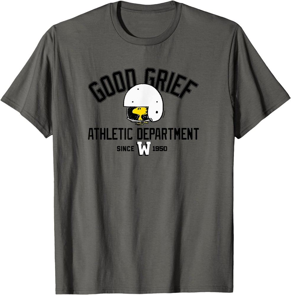 Peanuts   Woodstock Good Grief Athletic Department 1950 T Shirt Men