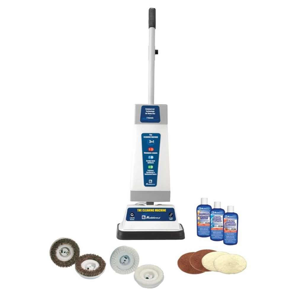 Powerful 1100-rpm Floor Shampooer & Polisher for Deep Cleaning