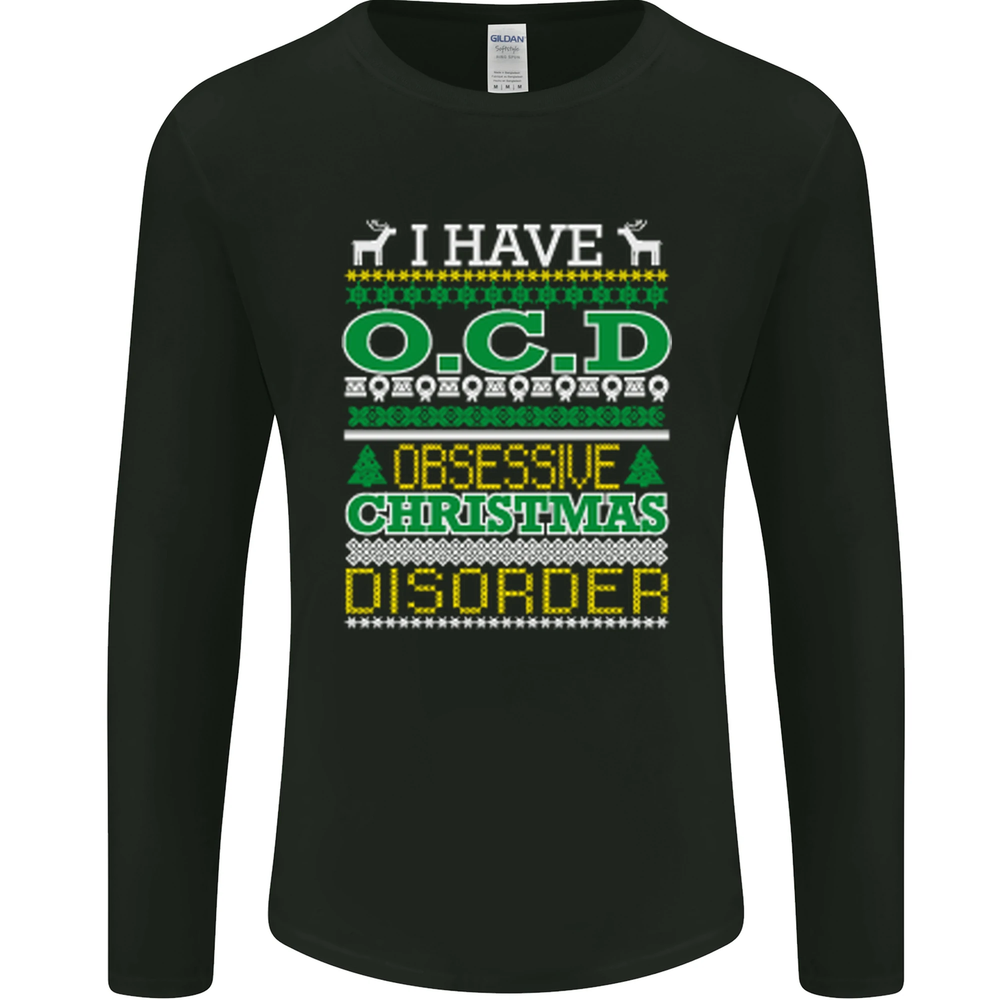 OCD Obsessive Christmas Disorder Mens Long Sleeve T-Shirt