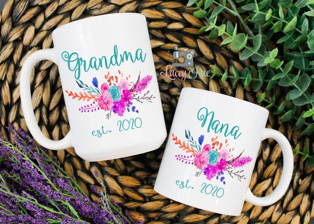 New Grandma Mug Grandma Est 2020 Gift Grandma Baby Announcement Personalized