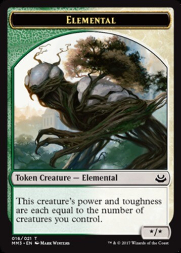 MTG 10 Elemental Token, Light Play, English Modern Masters 2017