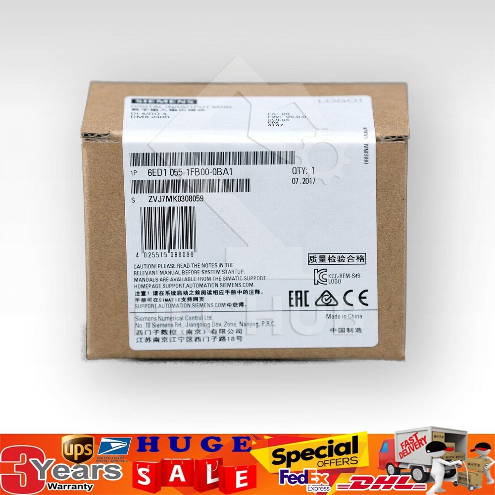 New Siemens  6ED1055-1FB00-0BA1 DM8 230R Module  6ED 1055-1FB00-0BA1