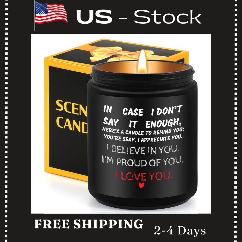 Valentines Day Gift Candles, Wife Romantic Valentine Present For Her I Love You-image
