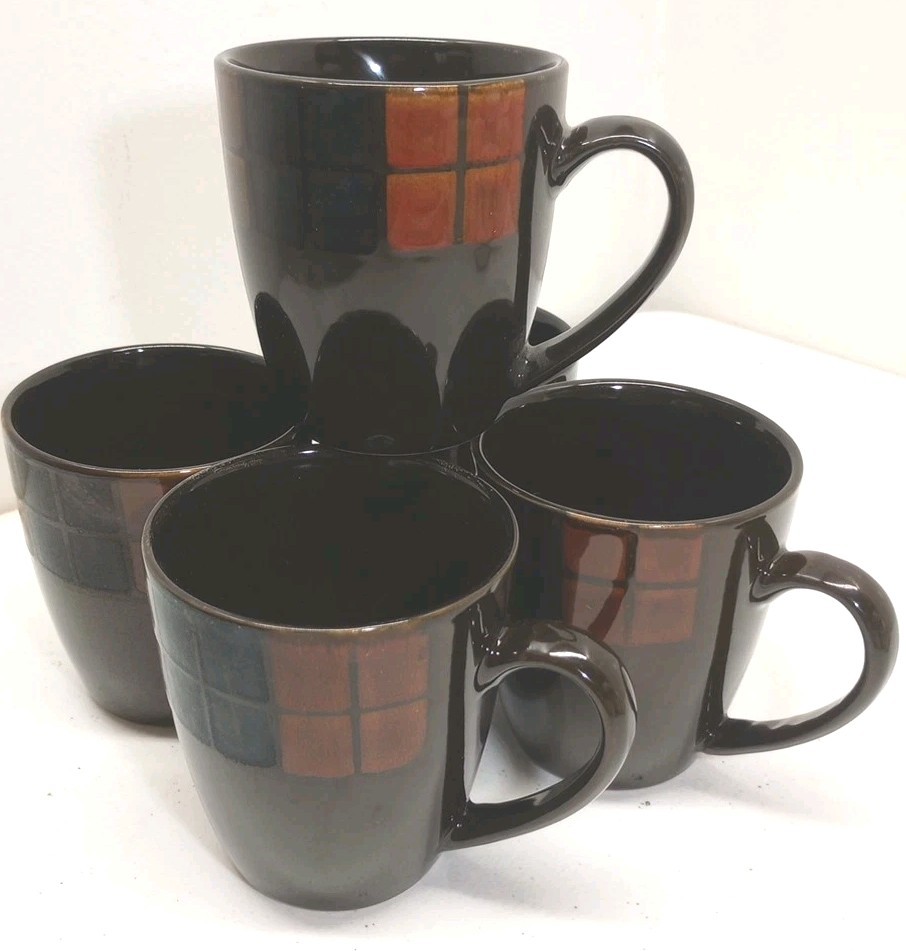 Pfaltzgraff Calico 12 oz Coffee Mugs Lot of 5 Great Condition