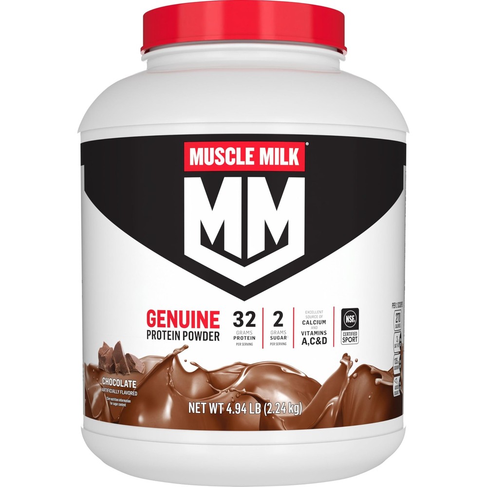Muscle Milk Chocolate Protein Powder 32g Protein 4.94 lb Tub