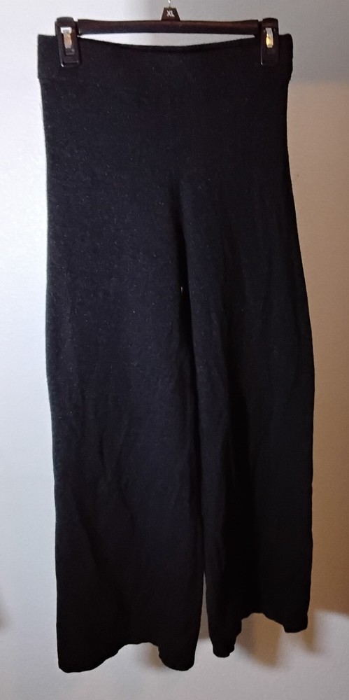 Time and Tru Mid-Rise Straight Wide Leg Pants Size M 8-10 in Black