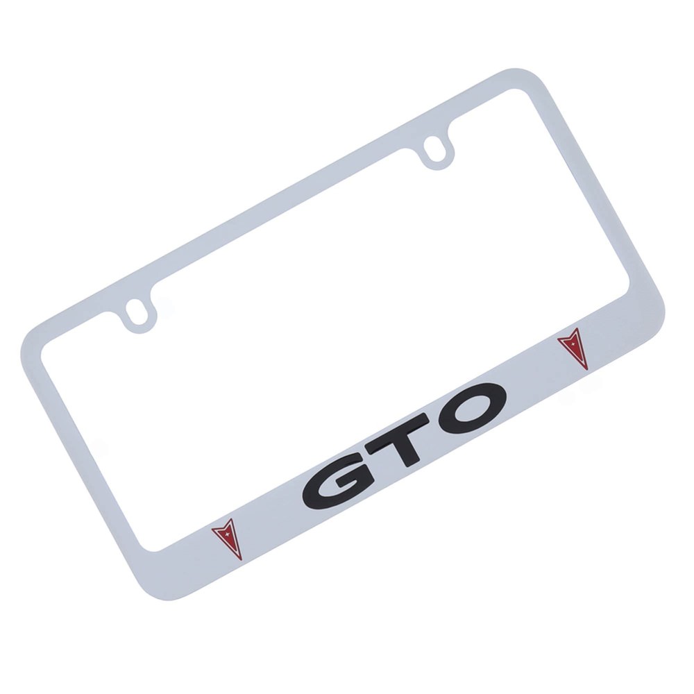 Pontiac GTO Logo License Plate Frame (Chrome)