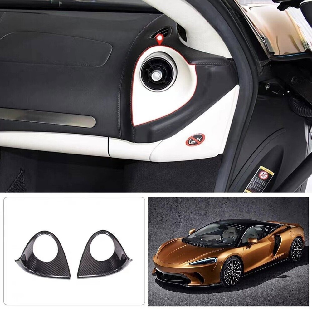 Real Carbon Fiber Car Side Air Vent Outlet Trim Cover For McLaren GT 2019-2022