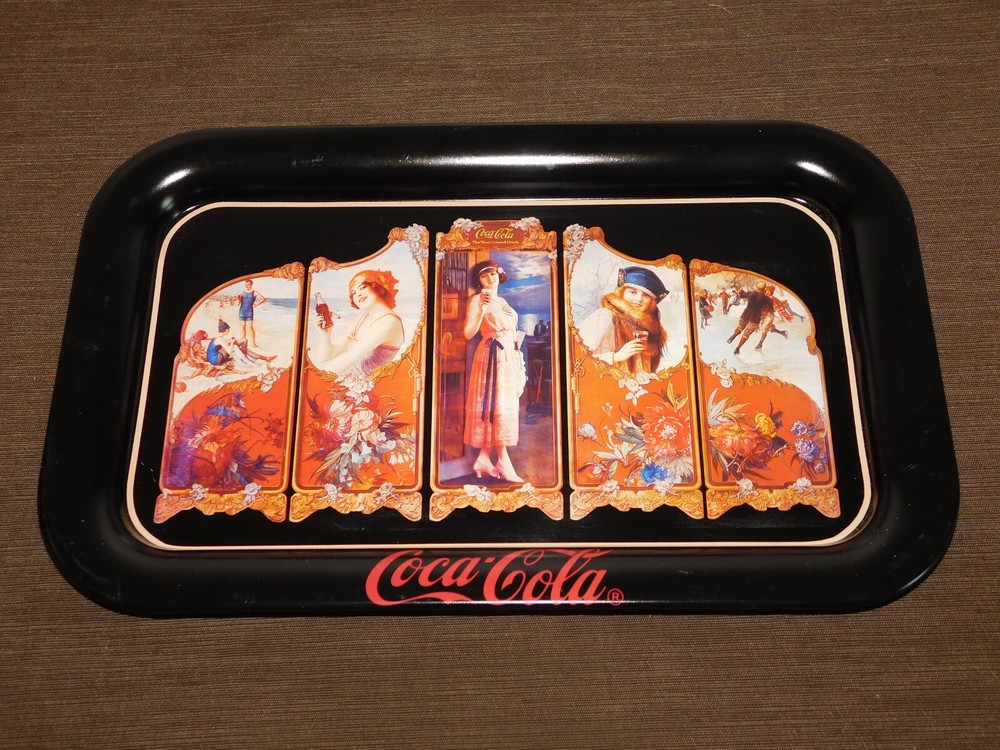 VINTAGE 1989 COKE COCA COLA METAL 14 1/4