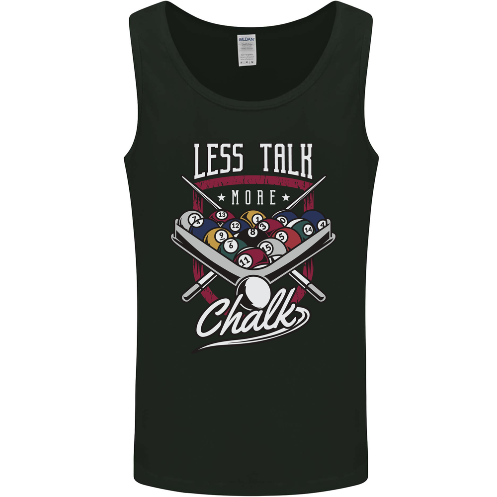 9-Ball Pool Less Talk More Chalk Funny Mens Vest Tank Top