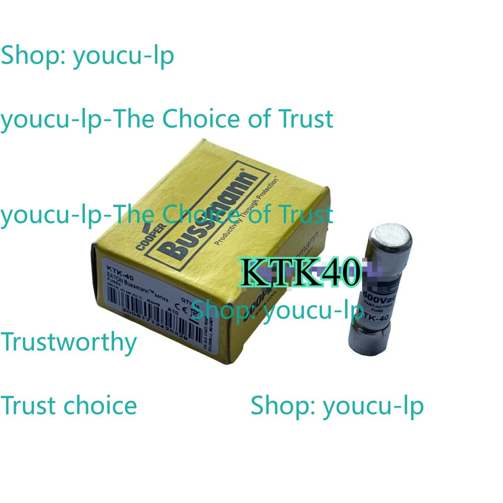 10pcs/box ORIGINAL Bussmann KTK-40 KTK40 KTK 40A 600Vac Fast-Acting Fuse