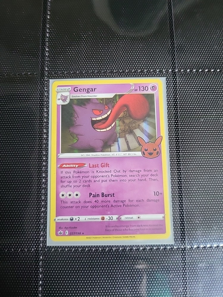 Gengar 057/198 Holo Chilling Reign Sword & Shield TCG