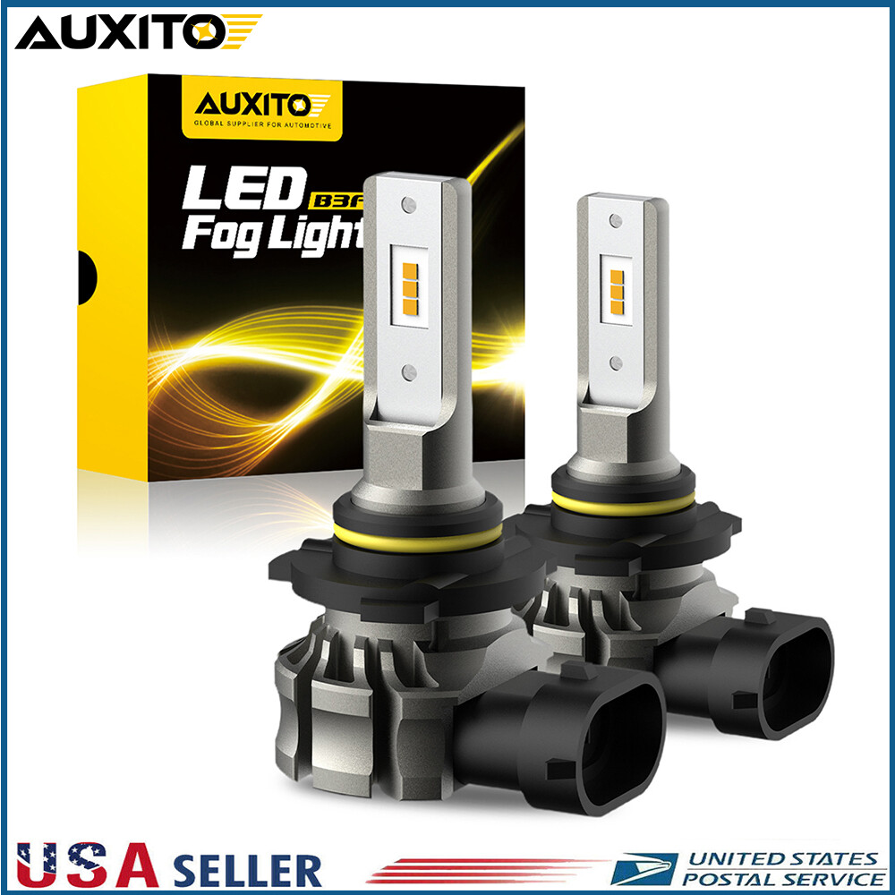 H10 9145 9140 LED Fog Light Bulb Foglights DRL Conversion Kit Golden Yellow M