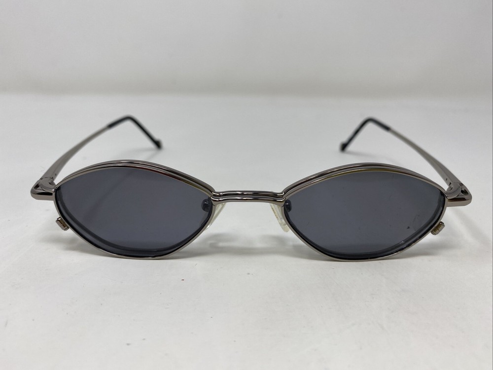 Smart Clip 229 Shiny Graphite 47-20-145 Gray Eyeglass Frame with DS74 Clip-On