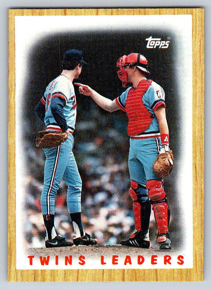 1987 Topps #206 Twins Leaders Minnesota Twins Baseball Card  