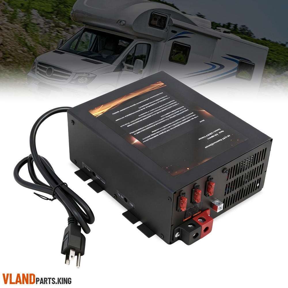 PM3 PM3 75LK RV Power Converter 12V 75 Amp with 3 Stage Smart Charging Mode