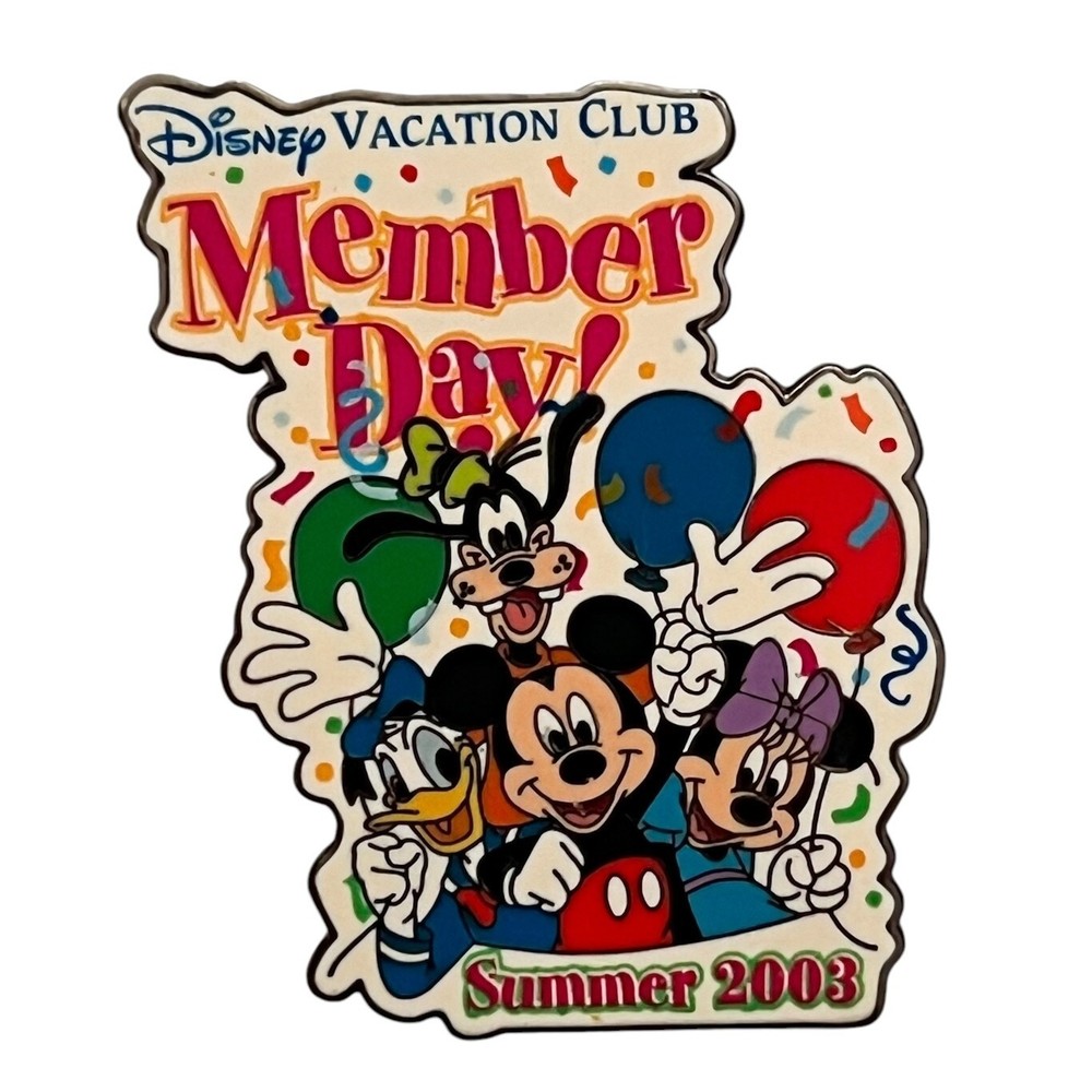 Disney DVC Member Day Summer 2003 Mickey Mouse Donald Goody Minnie LE Pin-image