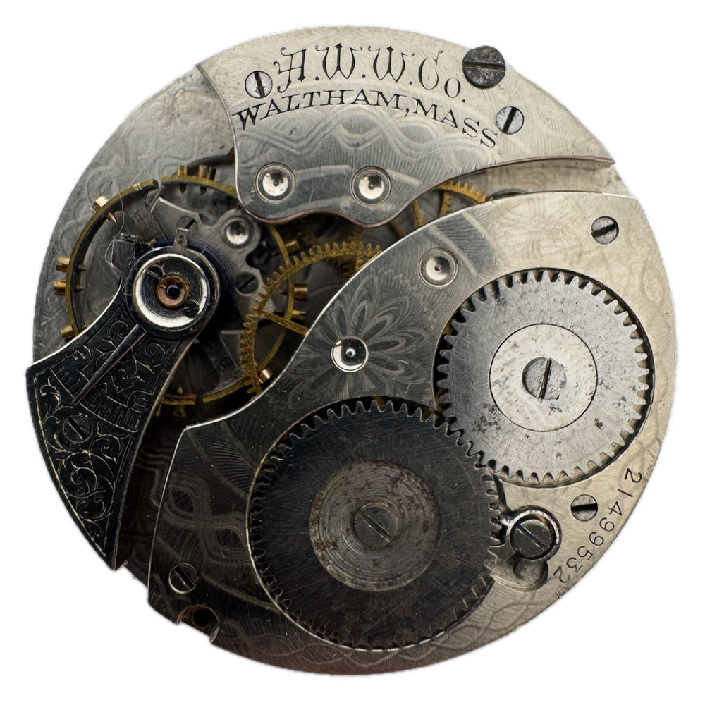 Antique 1917 Waltham 12s Hunter Pocket Watch Mechanical Movement No 210
