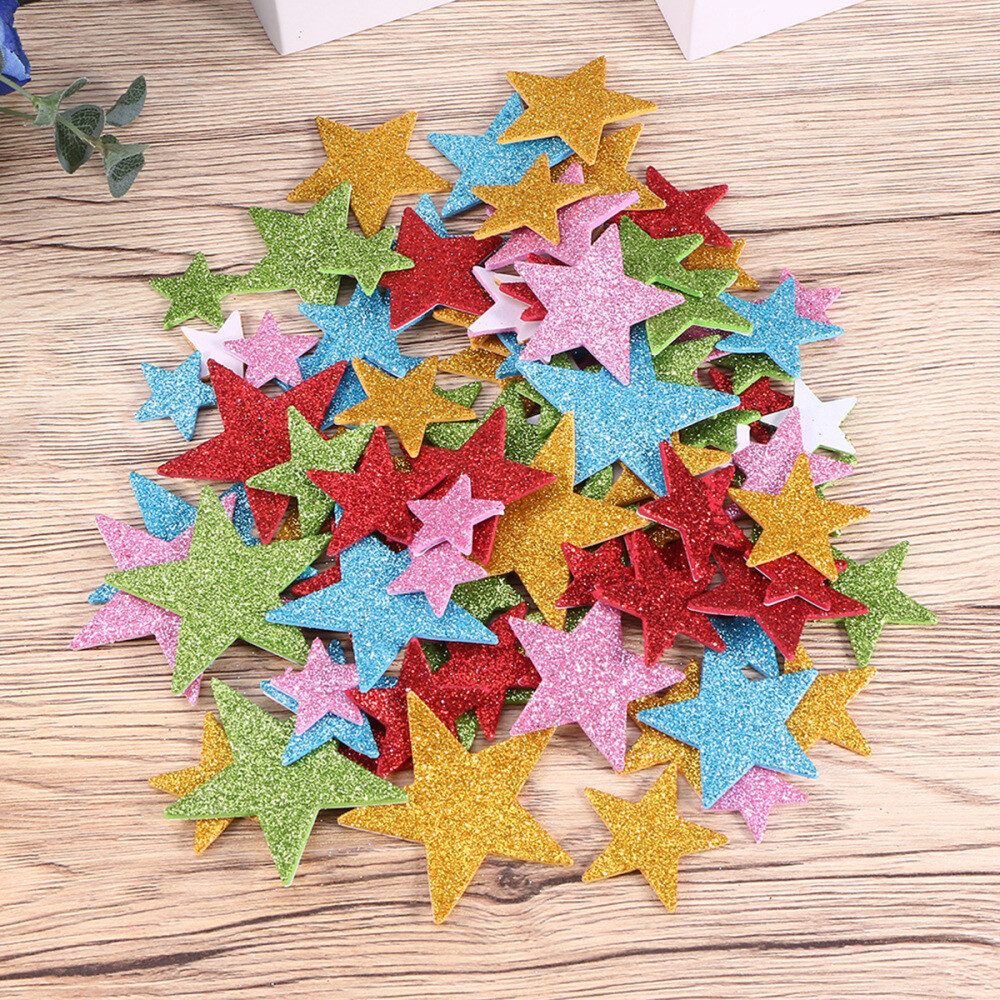 200 Pcs Foam Sticker Premium Material Stickers Random Color