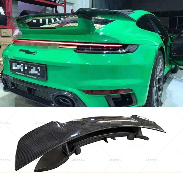 SD Style Carbon Fiber Rear Trunk Spoiler Wing for Porsche 911 992