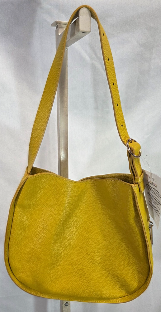 Tote Le Monde Yellow Leather London Bucket Bag