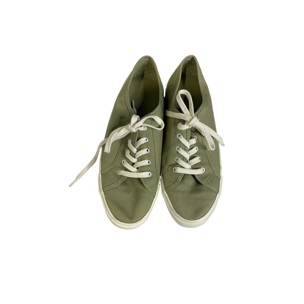 Old Navy Olive Green Lace Up Sneakers Tennis Shoes Women's Shoe Size 9