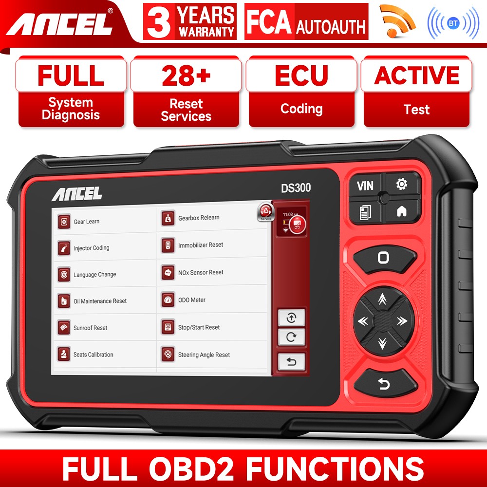 ANCEL Bidirectional Full System OBD2 Scanner Car Diagnostic Tool FCA CAN FD