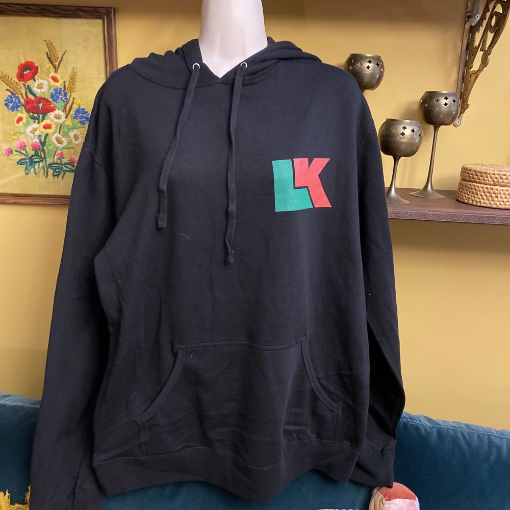 Lenny Kravitz Black Concert Hoodie Size Large 2009 NWOT!!