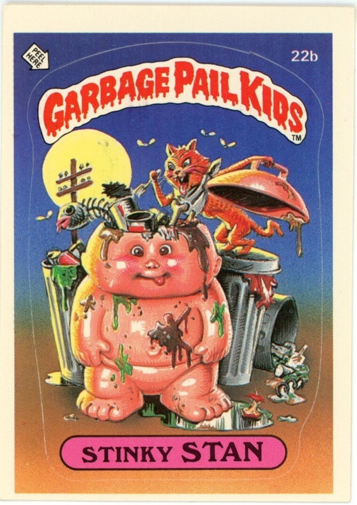 1985 Topps Garbage Pail Kids Original Series 1 OS1 22b STINKY STAN Matte Card