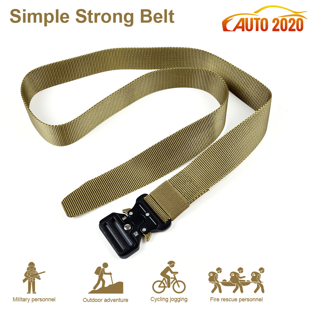 MEN Casual Military Tactical Army Adjustable Quick Release Belts Pants Waistband