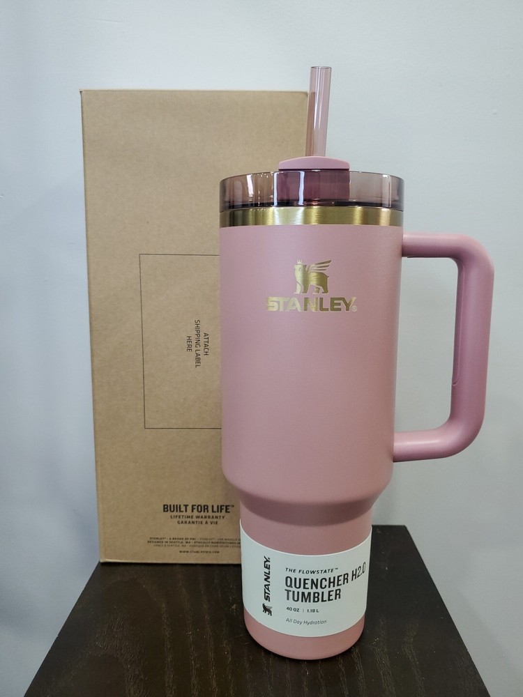 Stanley Quencher H2.0 FlowState Tumbler / 40oz / Color: Antique Pink