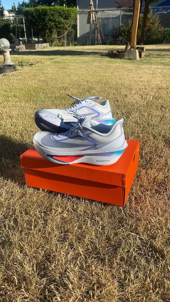 Nike Zoom Fly 6 Men's Running Shoes US Size 10 Ghost/blue Void football grey