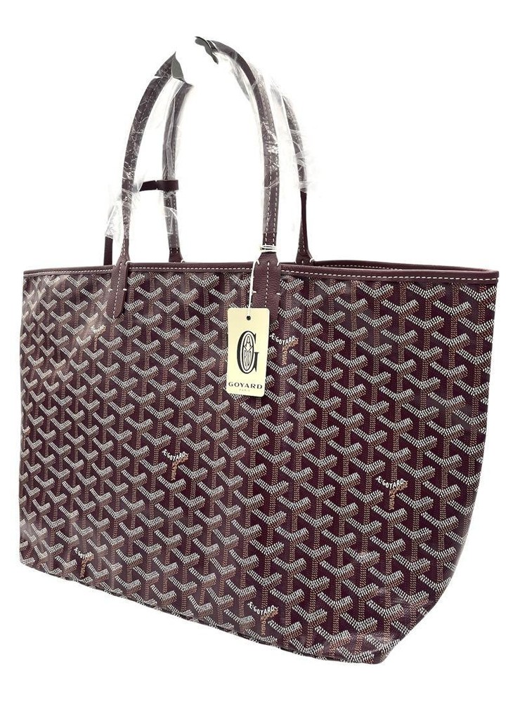 Goyard Saint Louis PM Tote in Bordeaux PVC Preowned Luxury Bag