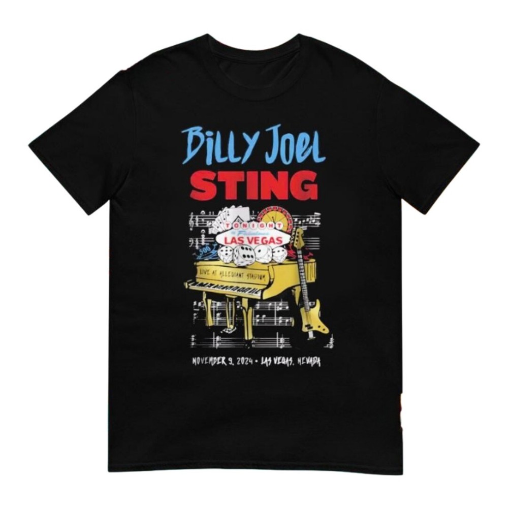 Billy Joel And Sting Nov 9th 2024 Las Vegas Event T-shirt P87150