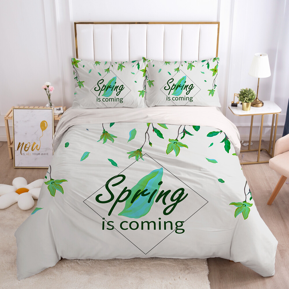 3D Fallen Leaves ZHUA052 Bed Pillowcases Quilt Duvet Cover Set Queen King Zoe