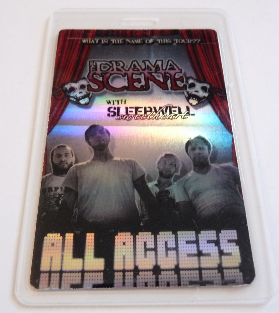 The Drama Scene What's The Name This Tour Concert AA Backstage Pass Laminate D7