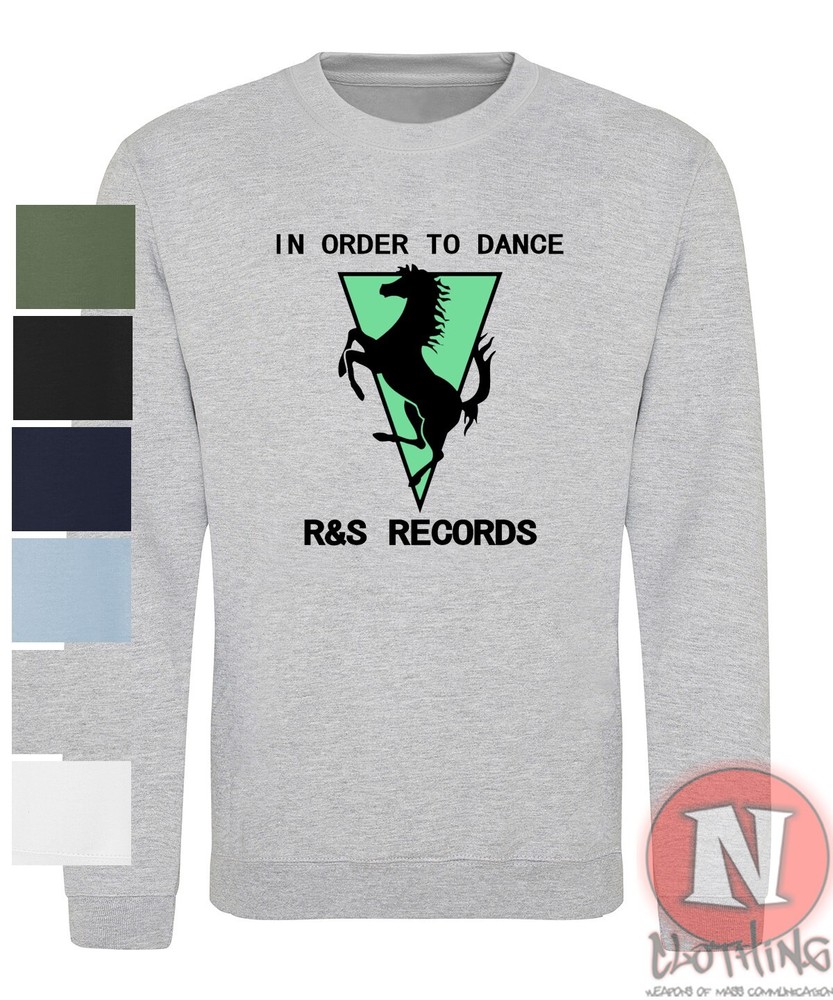 R&S Records sweatshirt old school techno house rave record label Dj festival
