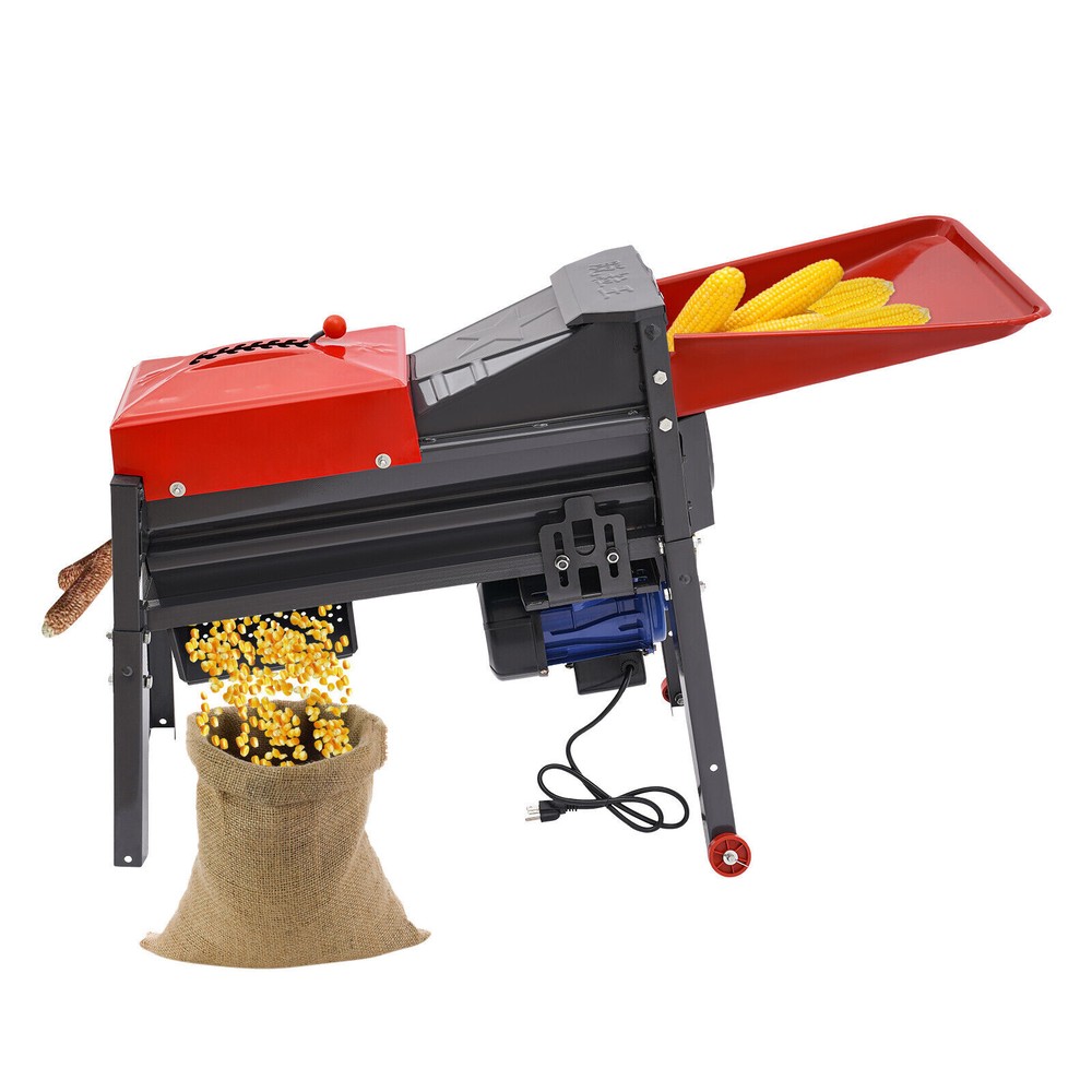 Electric Corn Sheller Machine - Black Thresher Stripper Tool for Easy Harvesting