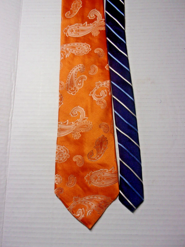 Tommy Hilfiger 100% Silk Stripes & Paisley Necktie