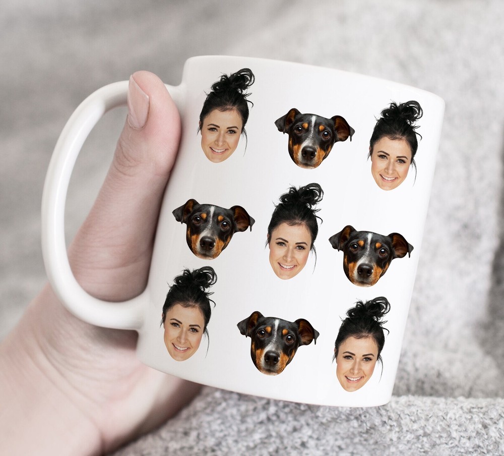 Custom Owner And Dog Mug Custom Photo Mug Gift For Dog Owner Gift For Dog Lover