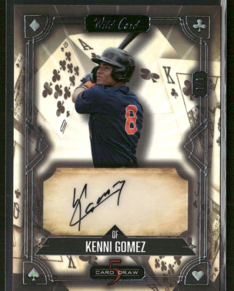 2024 Wild Card 5 Card Draw Kenni Gomez #500C4-KG Auto 1/1