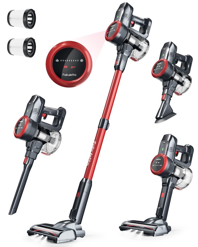 Cordless Vacuum Cleaner with LED Display, Brushless Motor, Max 50 Mins Runtim...