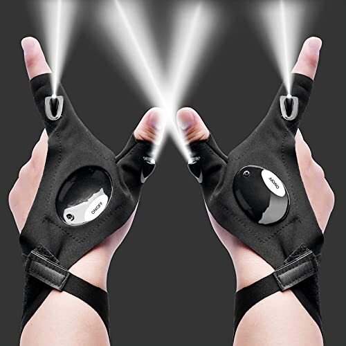 Fathers Day Dad Gifts from Daughter Son Wife LED Flashlight Gloves Gadgets fo...-image