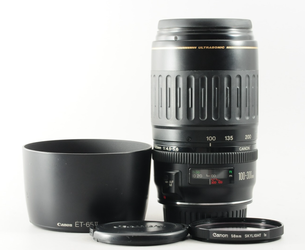 Near Mint Japan Import Canon EF 100-300mm F4.5-5.6 USM Telephoto Zoom Lens 3537